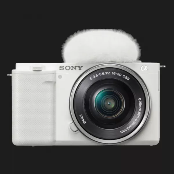 Цифровий фотоапарат Sony ZV-E10 Kit 16-50mm (White) (ILCZVE10LW.CEC) (Standard)
