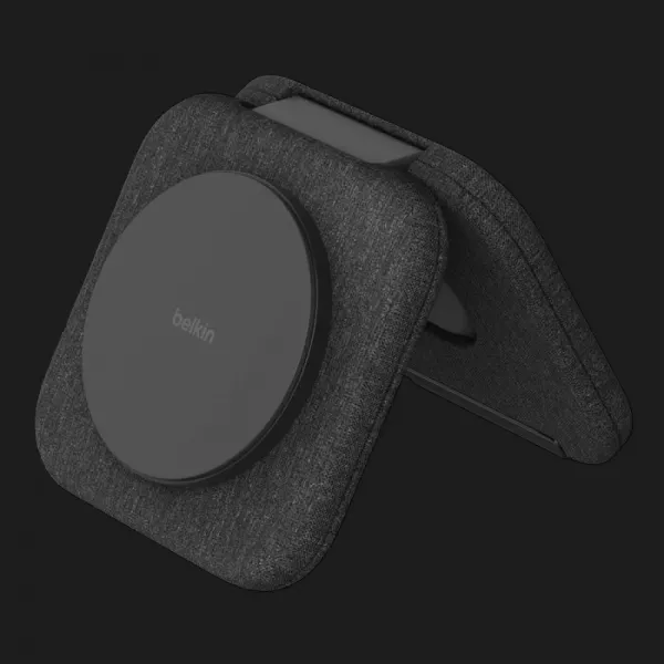 Безпровідна зарядка Belkin 2в1 Travel Pad Qi2 15W (Black)