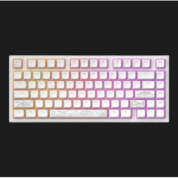 Клавіатура ігрова Dark Project ALU81 Terra Nostra ENG/UA (White) (UA)