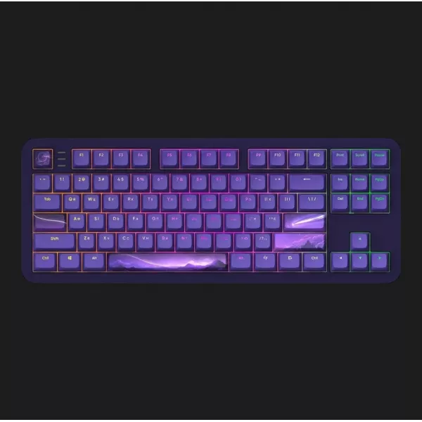 Клавіатура ігрова Dark Project ALU87 Celestial ENG/UA (Black/Dark Purple) (UA)