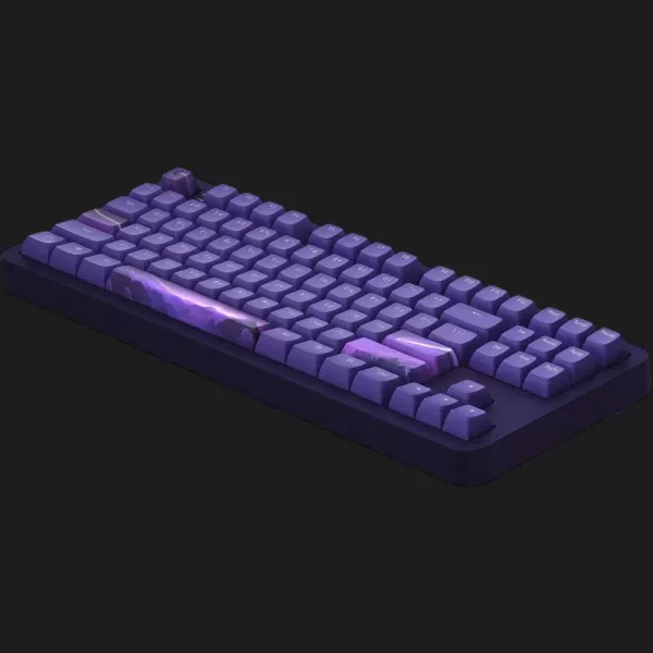 Клавіатура ігрова Dark Project ALU87 Celestial ENG/UA (Black/Dark Purple) (UA)