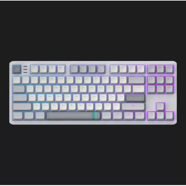 Клавіатура ігрова Dark Project ALU87 Daylight ENG/UA (White/Gray) (UA)