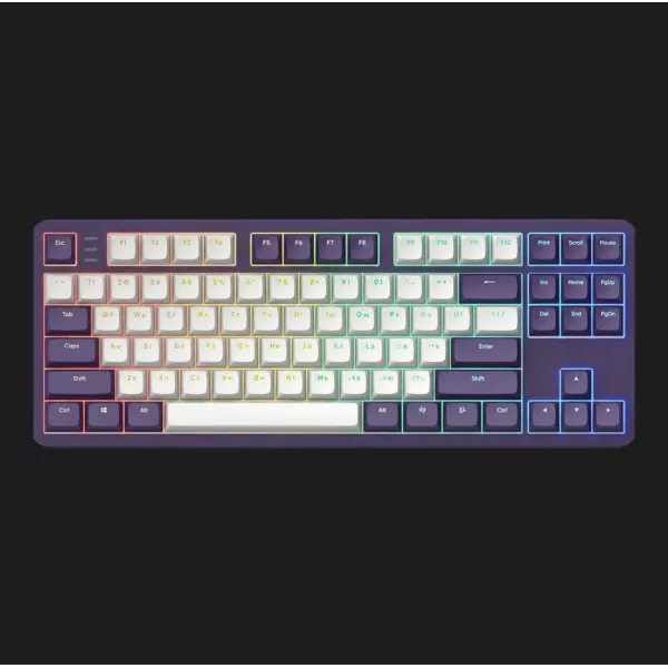 Клавіатура ігрова Dark Project ALU87 Violet ENG/UA (Violet/White) (UA)