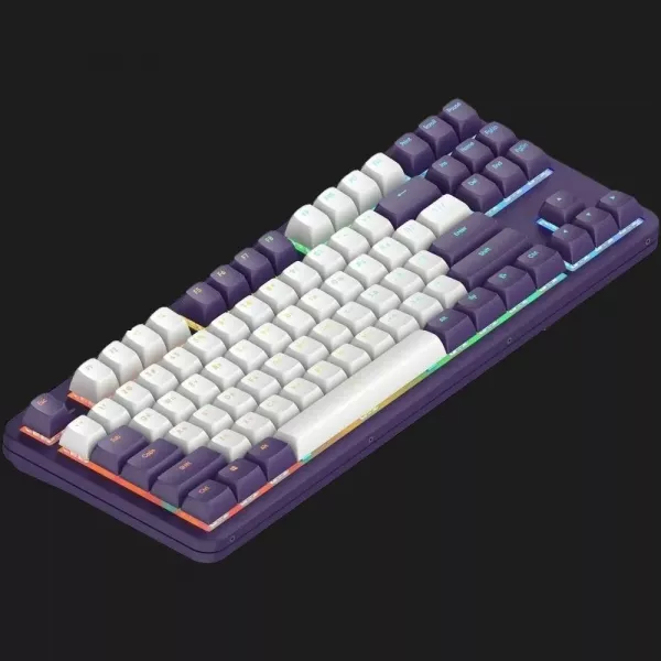 Клавіатура ігрова Dark Project ALU87 Violet ENG/UA (Violet/White) (UA)
