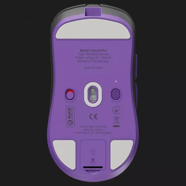 Ігрова миша Dark Project Novus Pro (Black/Violet) (UA)