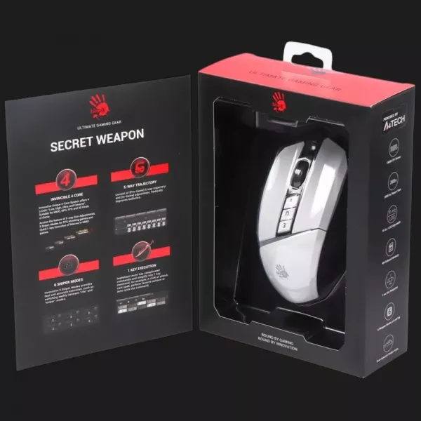Ігрова миша Bloody W60 Max (Panda White) (UA)
