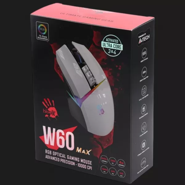 Ігрова миша Bloody W60 Max (Panda White) (UA)