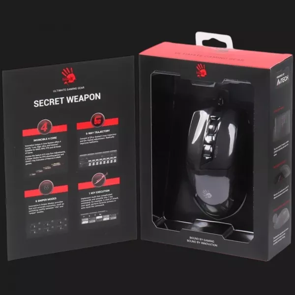 Ігрова миша Bloody W70 Max (Stone Black) (UA)