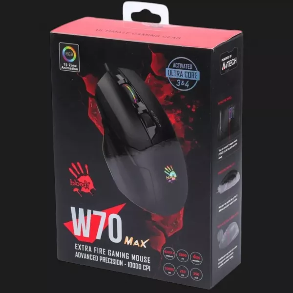 Ігрова миша Bloody W70 Max (Stone Black) (UA)