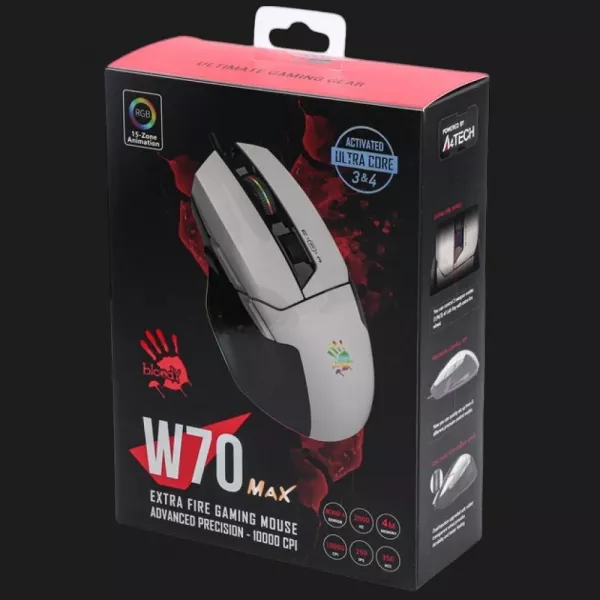 Ігрова миша Bloody W70 Max (Panda White) (UA)