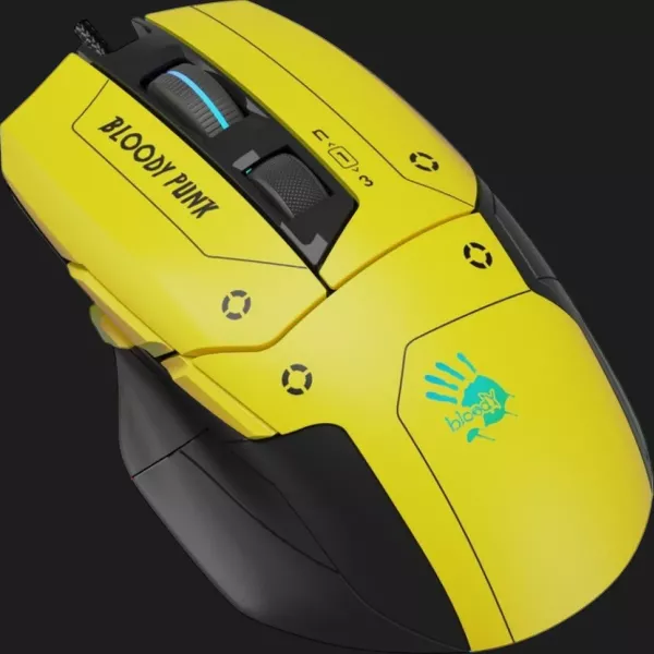 Ігрова миша Bloody W70 Max (Punk Yellow) (UA)