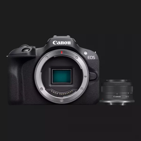 Цифровий фотоапарат Canon EOS R100 kit 18-45mm IS STM (6052C013) (Standard)