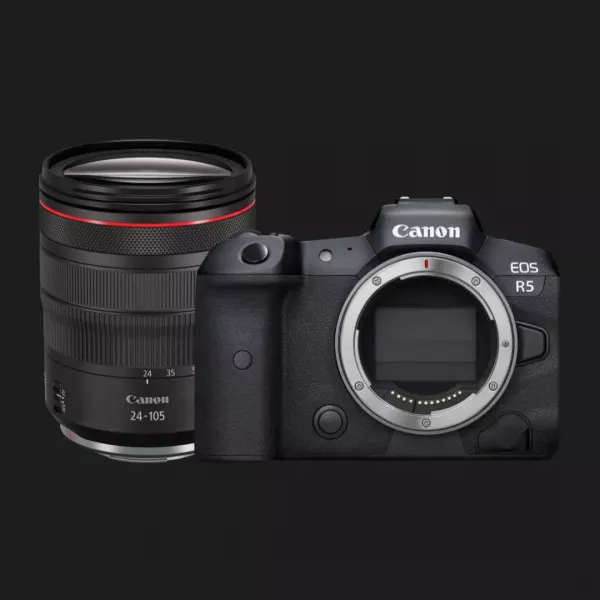 Цифровий фотоапарат Canon EOS R5 kit 24-105mm L IS (4147C013) (Standard)