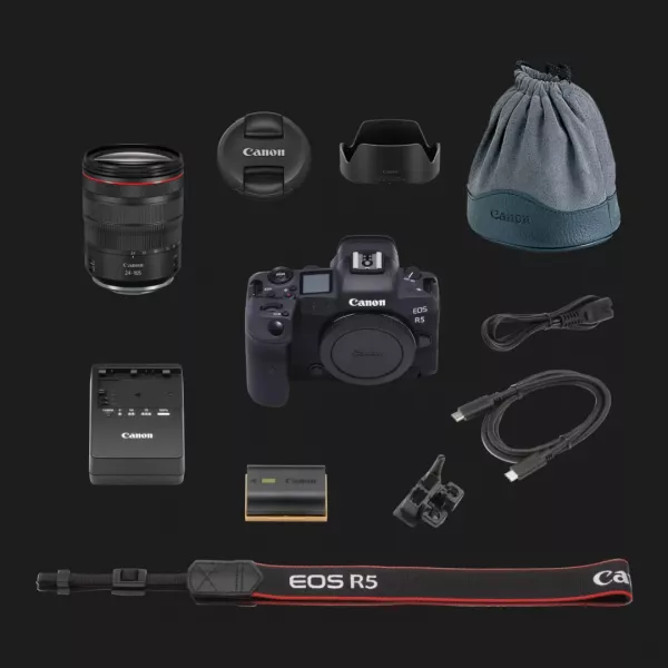 Цифровий фотоапарат Canon EOS R5 kit 24-105mm L IS (4147C013) (Standard)
