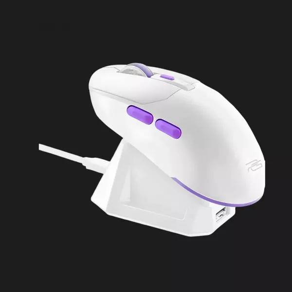 Ігрова миша Proove Gaming Rate Pro with Charging Dock (White) (UA)