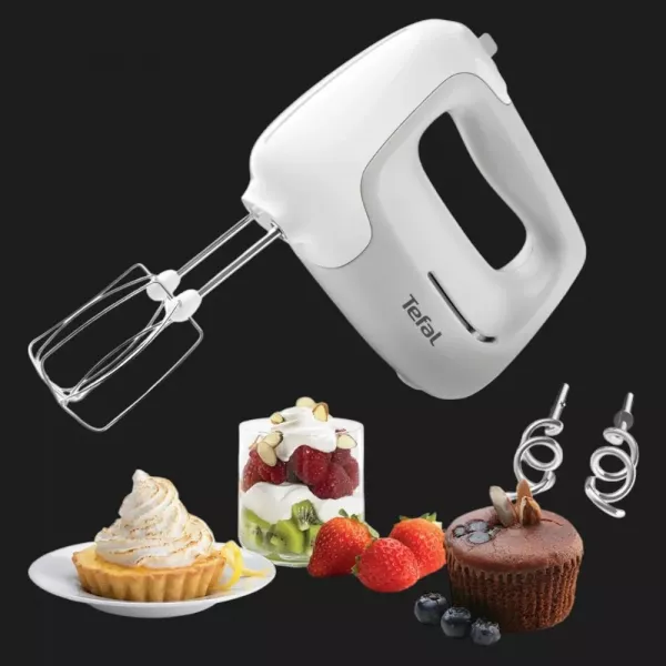 Ручний міксер Tefal HT450B38 (White/Gray)