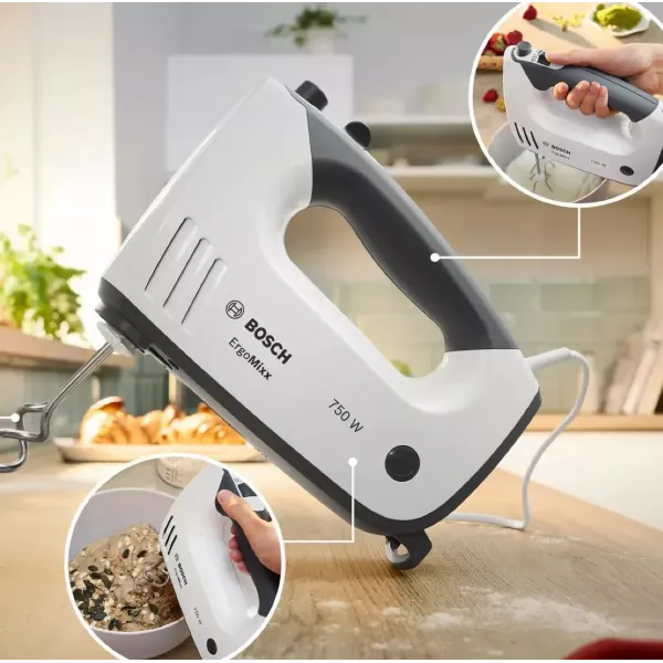 Ручний міксер Bosch MFQ 37470 (White/Gray)