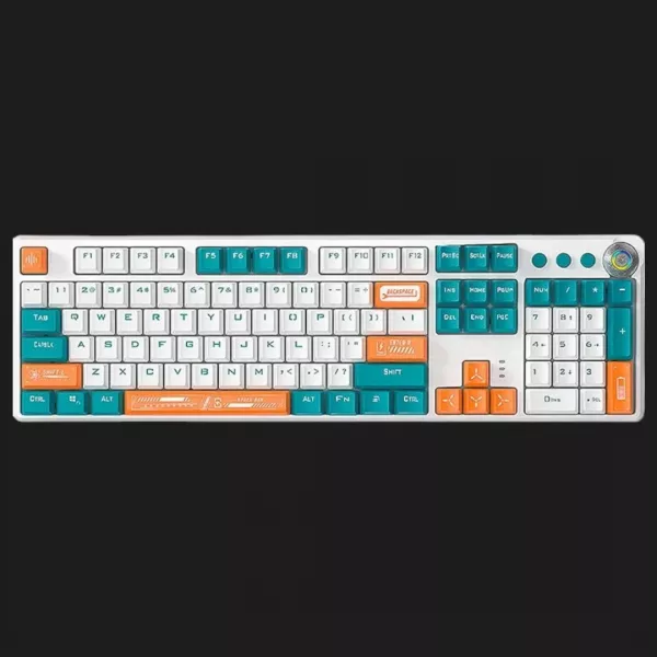 Клавіатура ігрова Aula F2088 PRO (White/Blue) (UA)