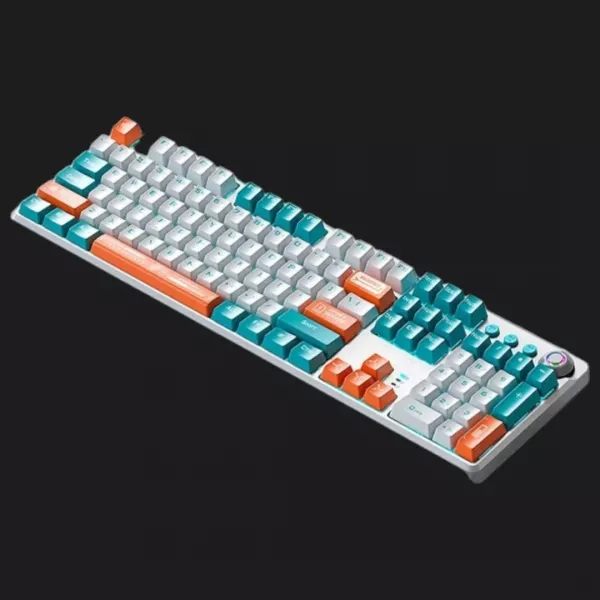 Клавіатура ігрова Aula F2088 PRO (White/Blue) (UA)