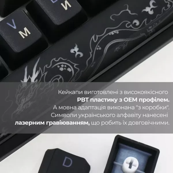 Клавіатура ігрова Ducky One 3 Cherry MX Red RGB (Black) (UA)