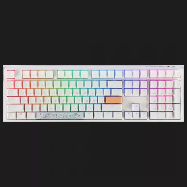 Клавіатура ігрова Ducky One 3 Cherry MX Blue RGB (White) (UA)