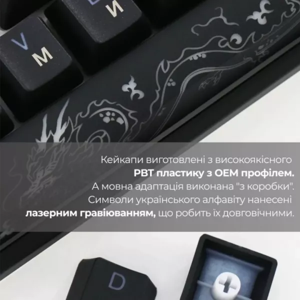 Клавіатура ігрова Ducky One 3 TKL Cherry MX Blue RGB (Black) (UA)