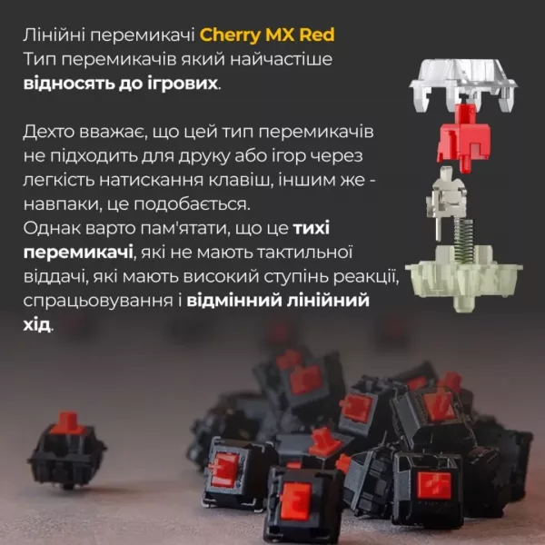 Клавіатура ігрова Ducky One 3 TKL Cherry MX Red (Matcha Cream) (UA)