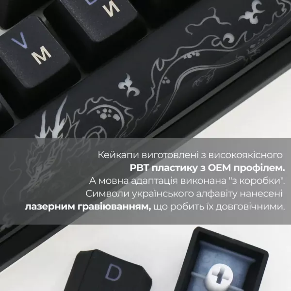 Клавіатура ігрова Ducky One 3 Mini Cherry MX Brown RGB (Black) (UA)