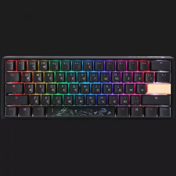 Клавіатура ігрова Ducky One 3 Mini Cherry MX Speed silver RGB (Black) (UA)