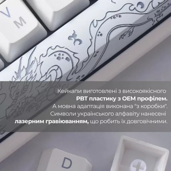 Клавіатура ігрова Ducky One 3 Mini Cherry MX Brown RGB (White) (UA)