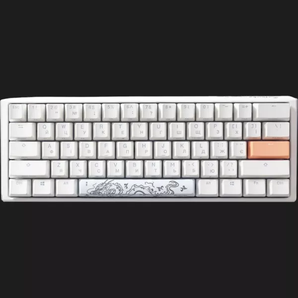 Клавіатура ігрова Ducky One 3 Mini Cherry MX Red RGB (White) (UA)