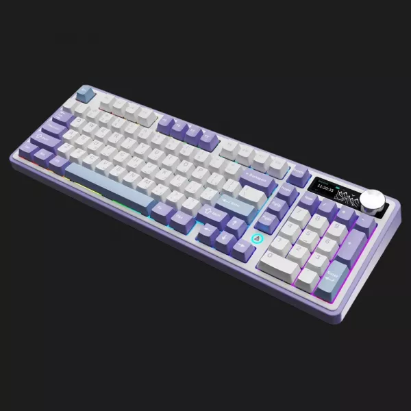 Клавіатура ігрова Ajazz AK980 (White/Purple) (AK980-CS-PWB) (UA)