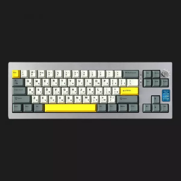 Клавіатура механічна бездротова Epomaker Shadow-X Flamingo (SHX-B-F) (Silver) (UA)