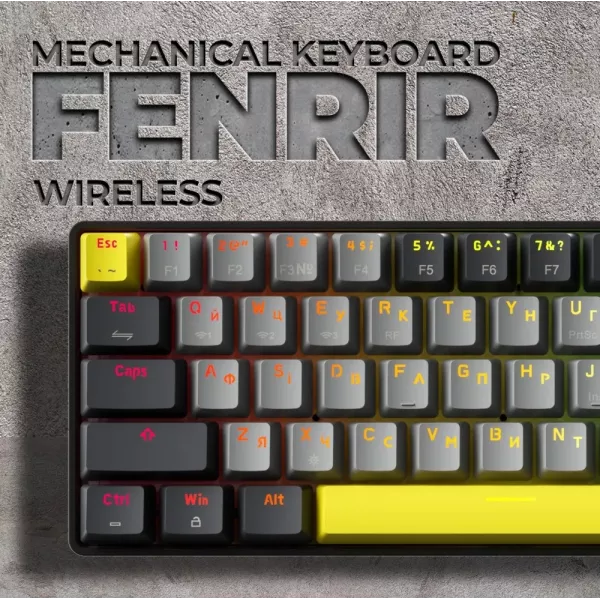 Ігрова клавіатура Gamepro Asgard Fenrir (Black) (MK130G Pro) (UA)