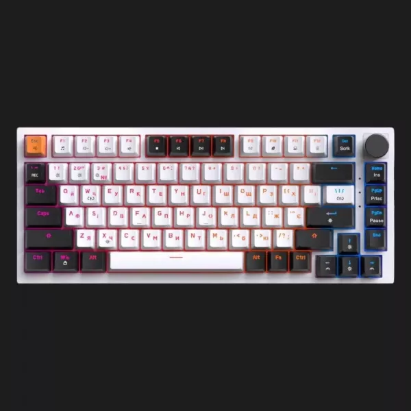 Ігрова клавіатура GamePro MK160W (Red) з Hot-Swap RGB White (UA)