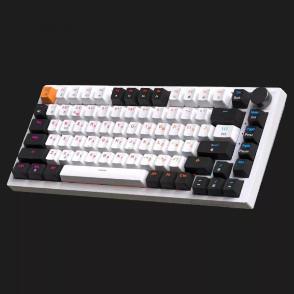 Ігрова клавіатура GamePro MK160W (Red) з Hot-Swap RGB White (UA)