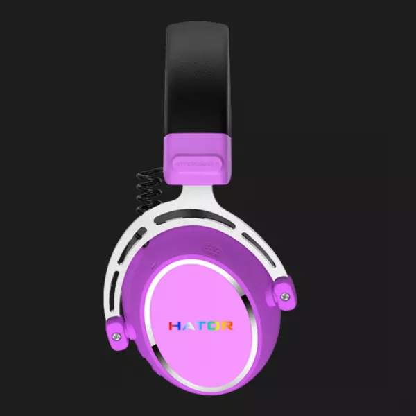 Ігрова гарнітура HATOR Hypergang 3 Hi-Res SyncHUB Wireless Cyber Violet (ESH52) (UA)
