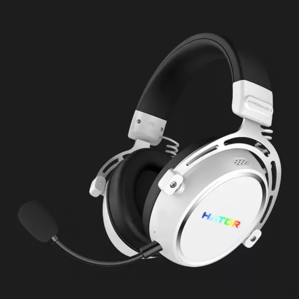 Ігрова гарнітура HATOR Hypergang 3 Hi-Res SyncHUB Wireless White (ESH56) (UA)