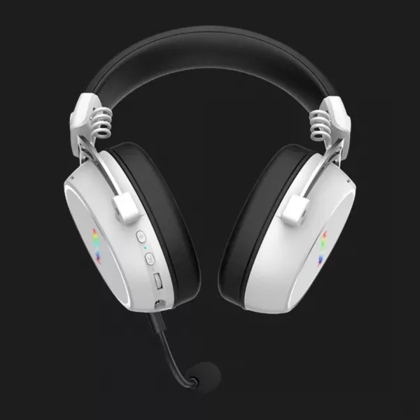 Ігрова гарнітура HATOR Hypergang 3 Hi-Res SyncHUB Wireless White (ESH56) (UA)