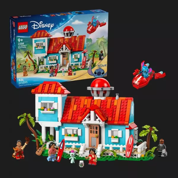 Конструктор LEGO Disney Пляжний будинок Ліло і Стіч (43268)