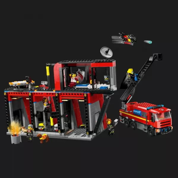 Конструктор LEGO City Пожежне депо з пожежною машиною (60414)