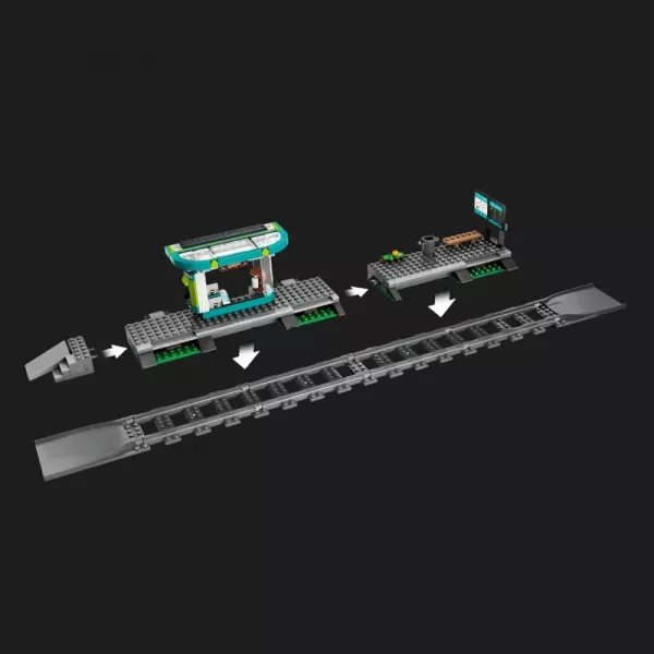 Конструктор LEGO City Трамвай і вокзал у центрі міста (60423)