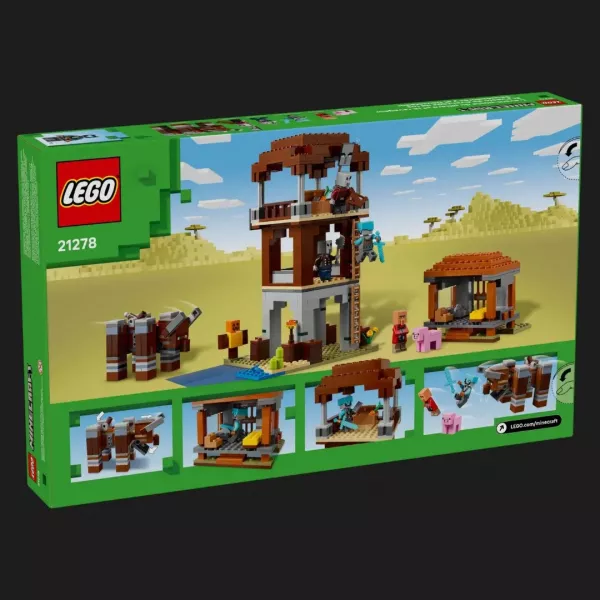Конструктор LEGO Minecraft Аванпост розбійників та спустошувач (21278)