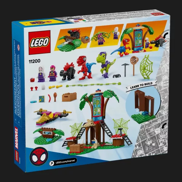 Конструктор LEGO Marvel Битва Павука та раптора Гоббі у штаб-будинку на дереві (11200)