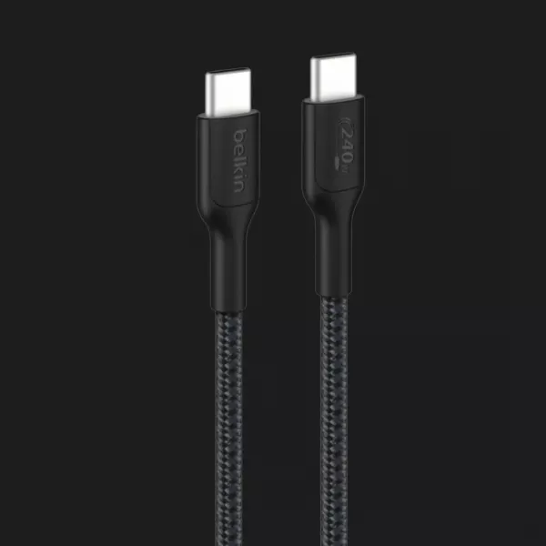 Кабель Belkin Braided USB-C 240W 2m, NEW (Black)