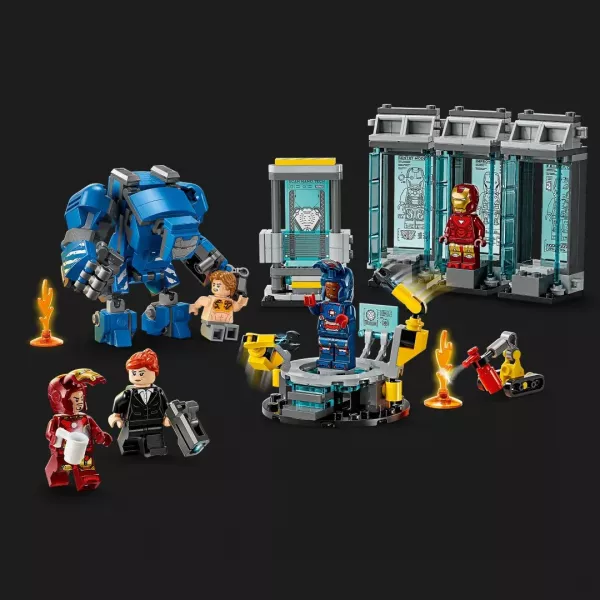 Конструктор LEGO Marvel Лабораторія Залізної Людини: зал обладунків (76315)