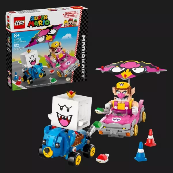 Конструктор LEGO Super Mario Mario Kart — Варіо та король Бу (72038)