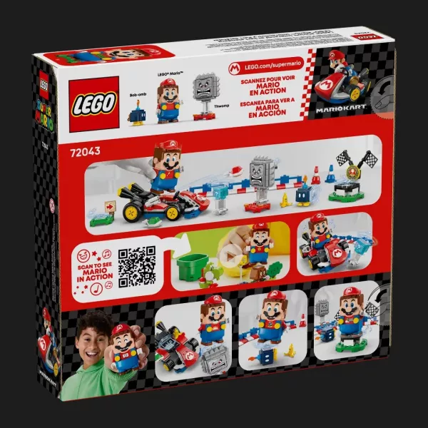 Конструктор LEGO Super Mario Mario Kart — Інтерактивний Маріо та карт (72043)