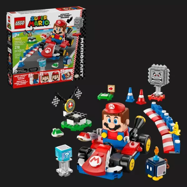 Конструктор LEGO Super Mario Mario Kart — Інтерактивний Маріо та карт (72043)