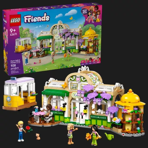 Конструктор LEGO Friends Кавʼярня з рослинами і квіткова крамниця (42671)